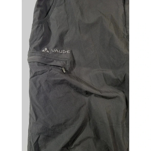 Vaude Outdoor Hiking Pants Womens Size XXL Dark Gray Pockets Lightweight Stretch - Picture 4 of 8